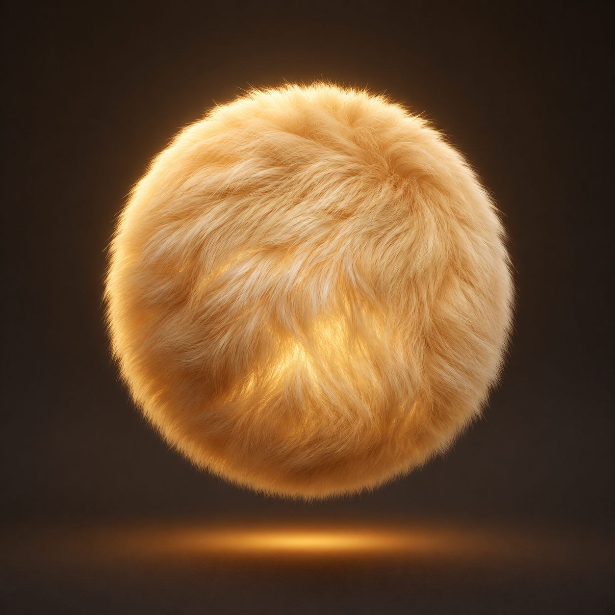 Enzo, the golden fluffy character